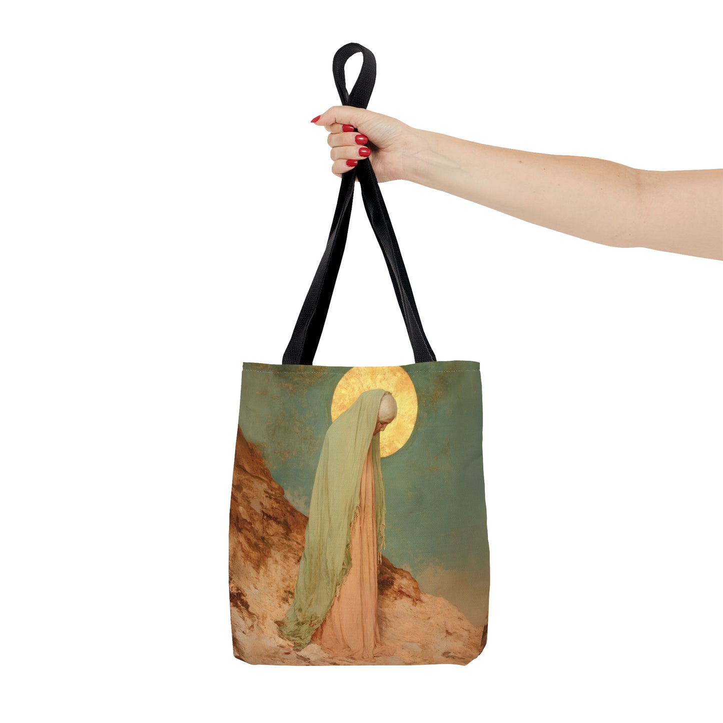 Saint Melania the Elder - Desert Mother - Tote Bag - Large Medium Small Faith Art Bag - Catholic Faith Purse