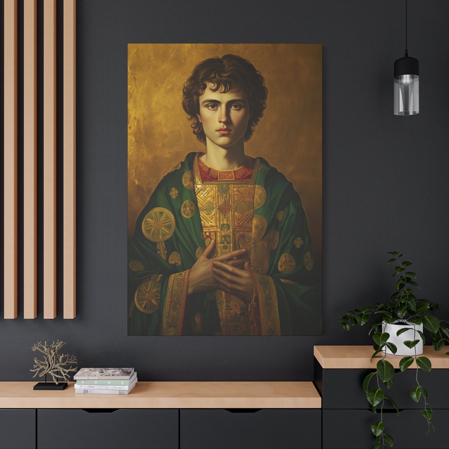 Saint Pantaleon Canvas Print - Multiple Sizes - Catholic Home art - Museum Wrapped Canvas - Sanctified Souls Print
