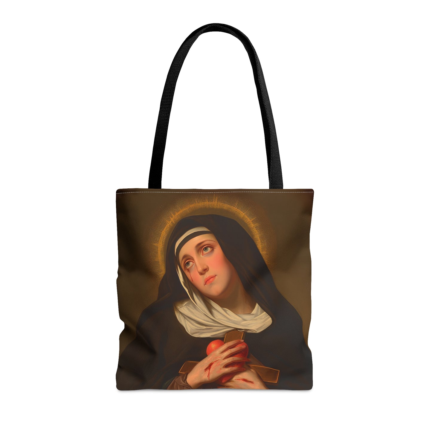 Saint Veronica Giuliani Tote Bag - Large Medium Small Faith Art Bag - Catholic Faith Purse - Religious Carry All