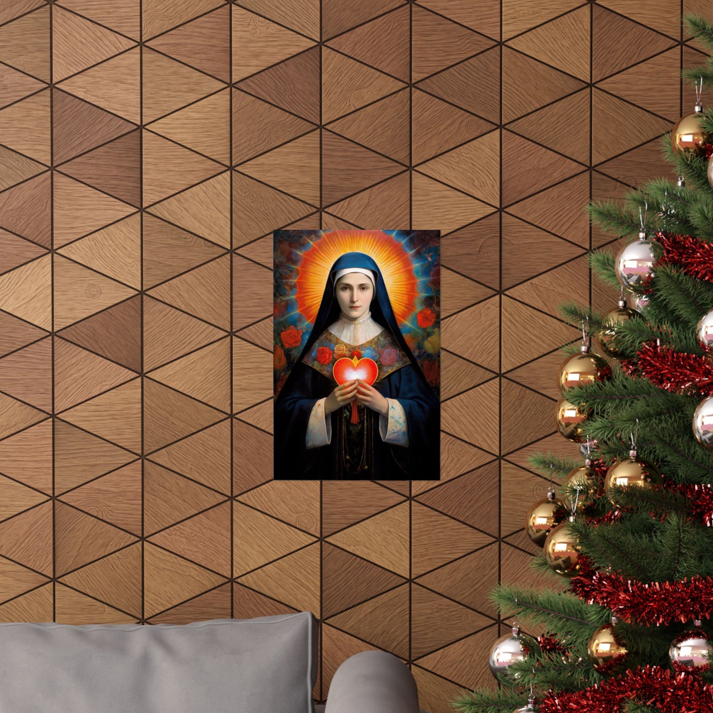 Saint Jane Frances de Chantal Print - Sanctified Souls Print - Multiple Sizes - Premium Matte Vertical Posters