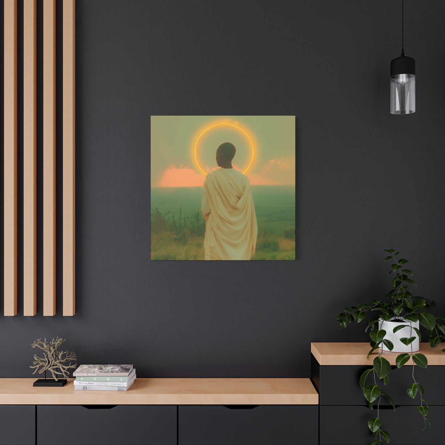 Saint Charles Lwanga -  Museum Wrapped Canvas - Sanctified Souls Print - Religious Art for your Home - Catholic Patron Saint Art