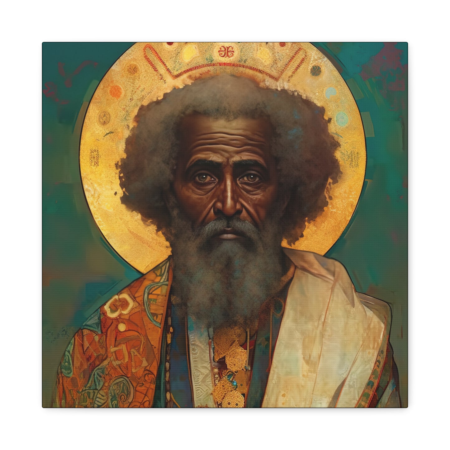 Saint Moses - Museum Wrapped Canvas - Sanctified Souls Print - Religious Art for your Home