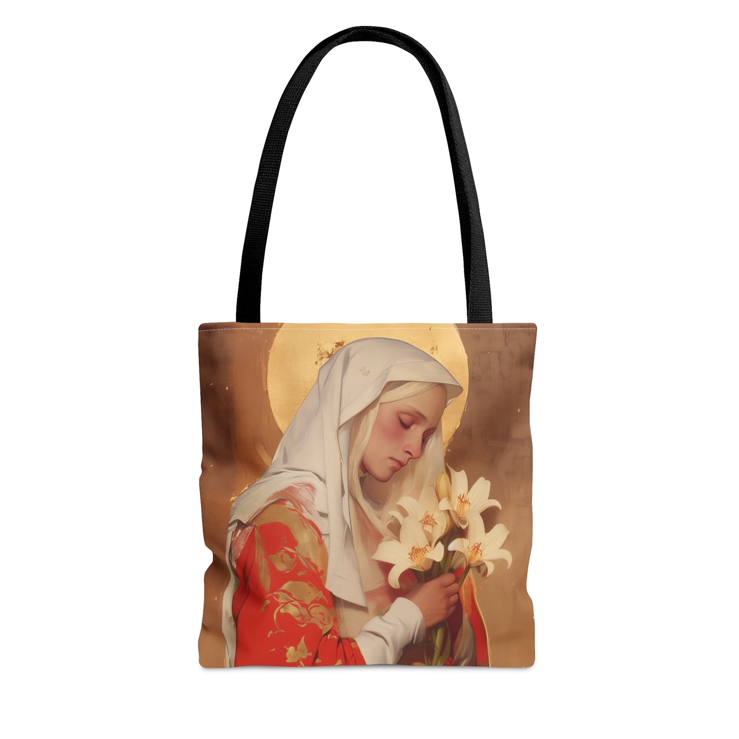 Saint Faith of Agen - Tote Bag - Large Medium Small Faith Art Bag - Catholic Faith Purse
