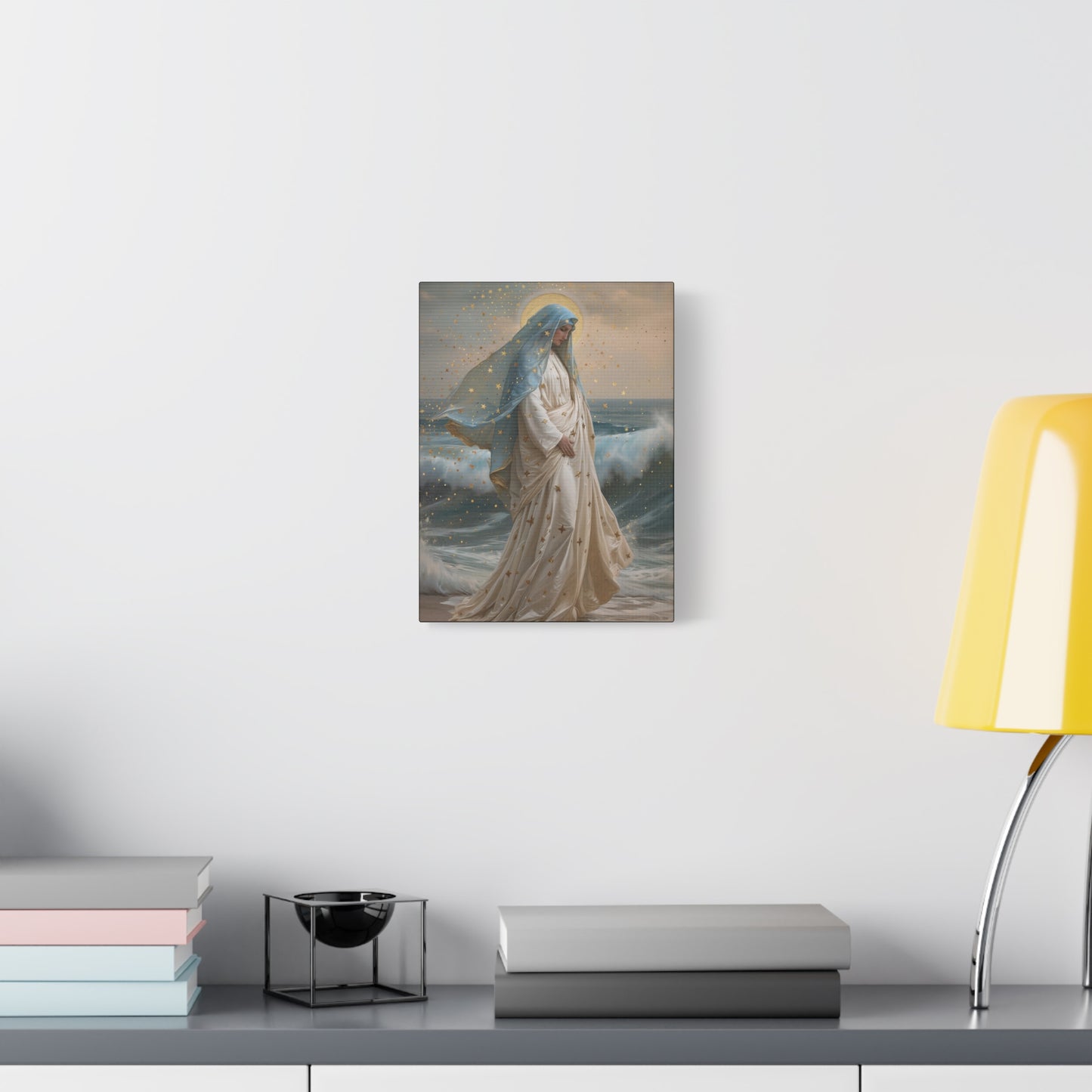 Ocean's Embrace - Devotion to Our Lady - Musseum Wrapped Canvas - Sanctified Souls - Religious Art for your Home - Our Lady Star of the Sea