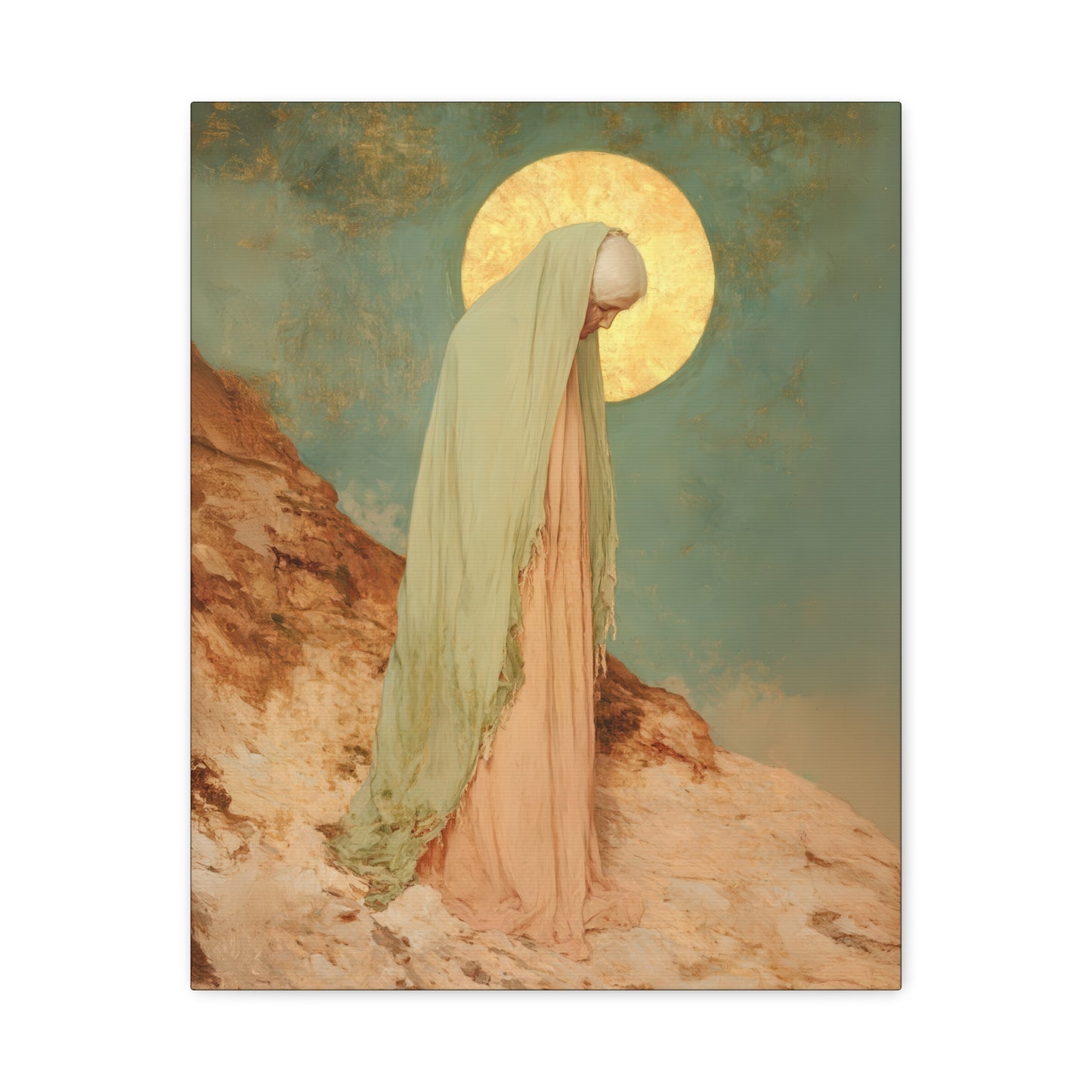 Saint Melania the Elder - Desert Mother - Gallery Wrapped Canvas - Print - Religious Art for your Home - Catholic Art Print