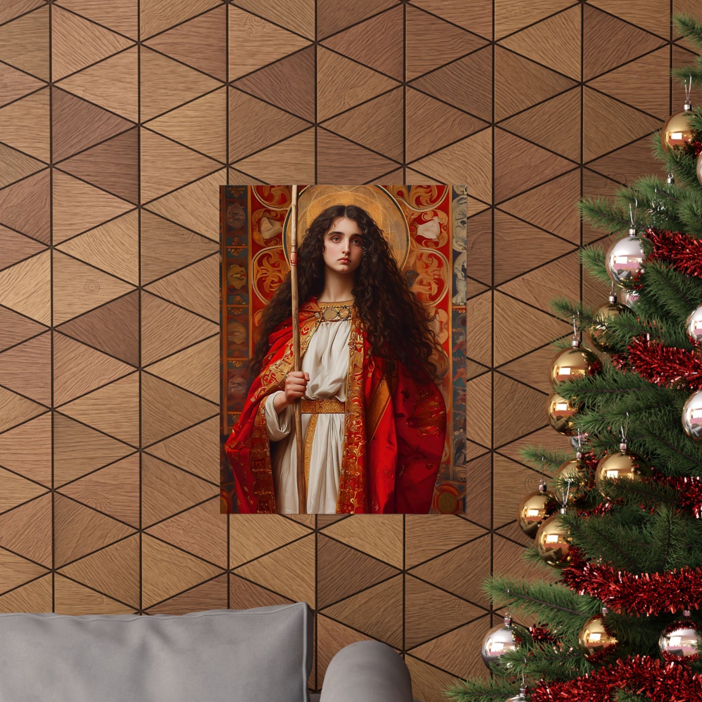 Saint Adela of Normandy - Sanctified Souls Print - Multiple Sizes - Premium Matte Vertical Posters