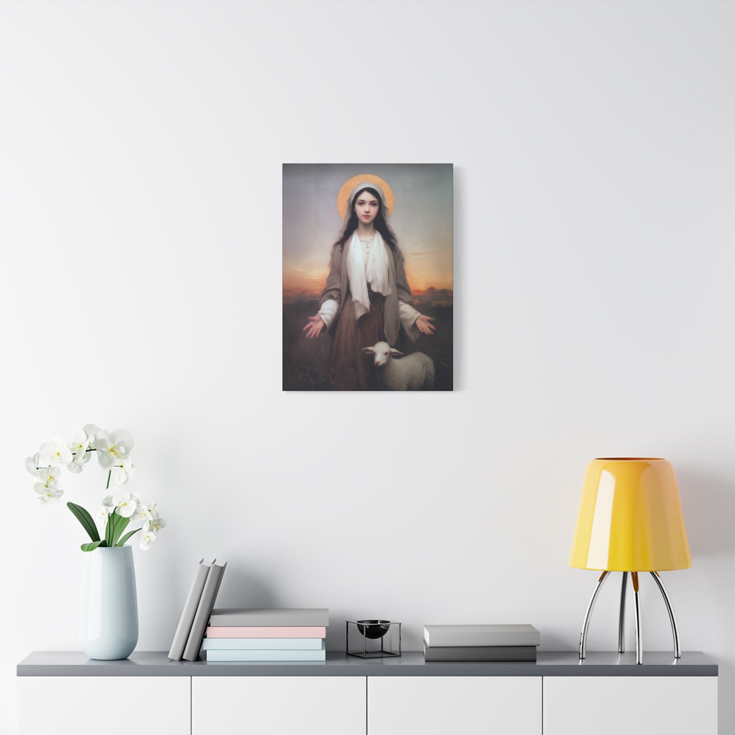 Saint Germaine Cousin - Gallery Wrapped Canvas - Print - Religious Art for your Home - Catholic Art