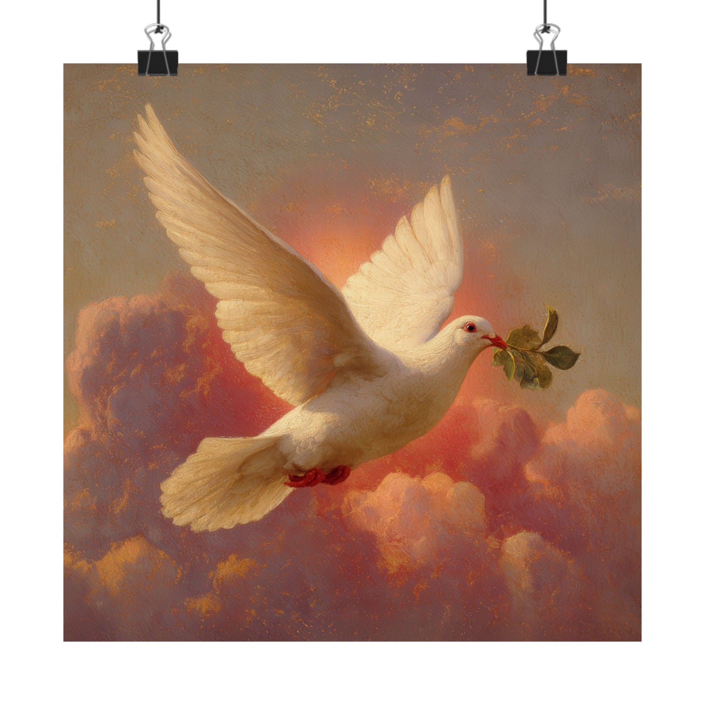 The Spirit Who Restored the Horizon - Holy Spirit - The Dove - Sanctified Souls Print - Multiple Sizes - Premium Matte Vertical Posters