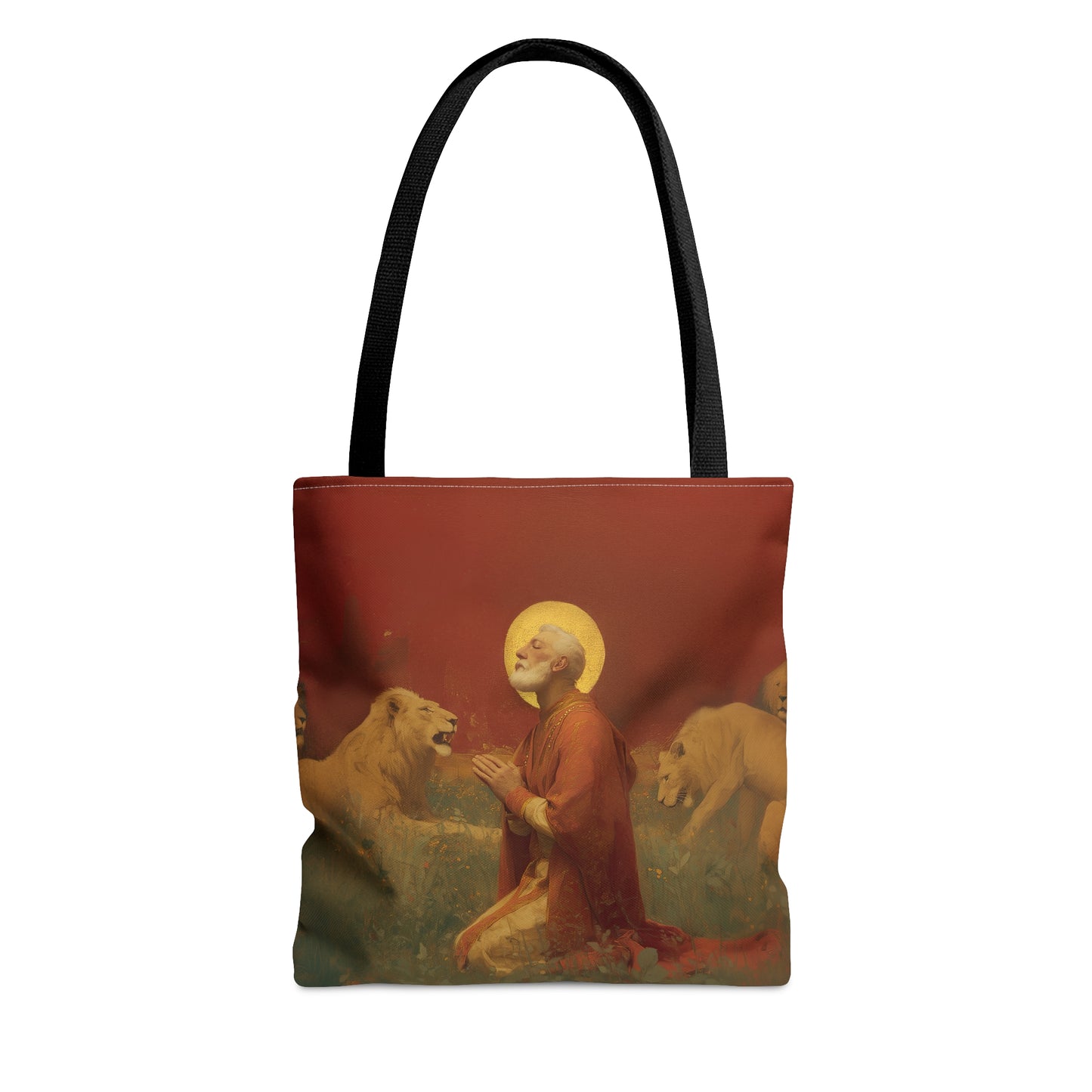 Saint Ignatius of Antioch - Tote Bag - Large Medium Small Faith Art Bag - Bible Study Faith Purse - Double Sided