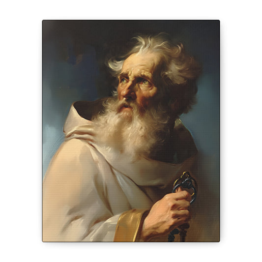 Saint Peter the Apostle - Museum Wrapped Canvas - Print - Religious Art for your Home - Christian print - Prayer Room - Catholic