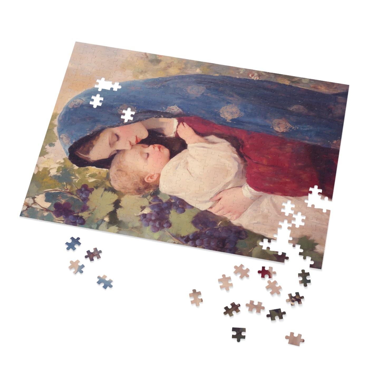 Our Lady of the Grapes / Out Lady of the Harvest - Puzzle & Keepsake Tin - Religious Jigsaw Puzzle (30, 110, 252, 500,1000-Piece)