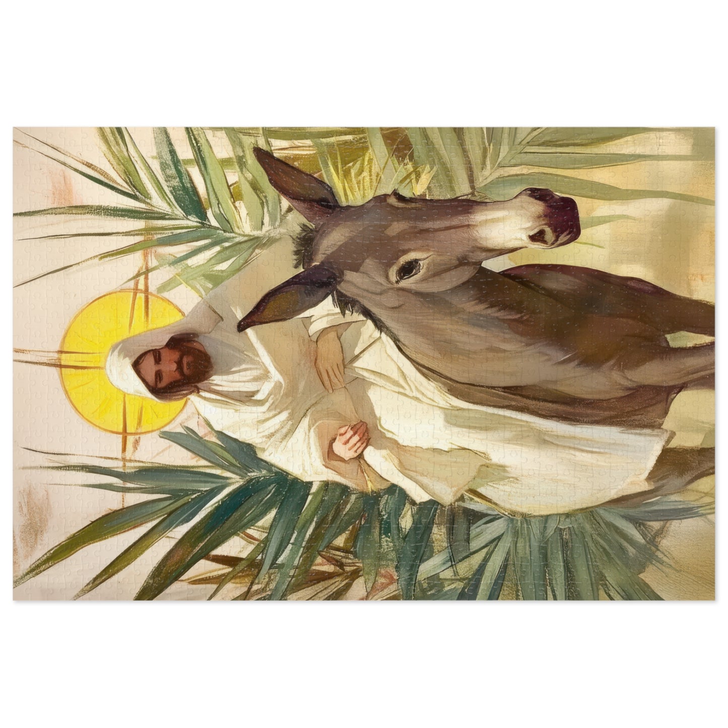 Benedictus Qui Venit (Blessed is He who comes) - Puzzle and Keepsake Tin - Religious Jigsaw Puzzle (30, 110, 252, 500,1000-Piece)