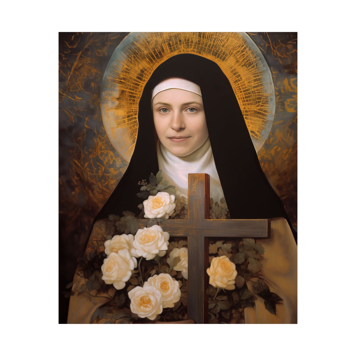 Saint Thérèse of Lisieux - Sanctified Souls Print - Multiple Sizes - Premium Matte Vertical Posters