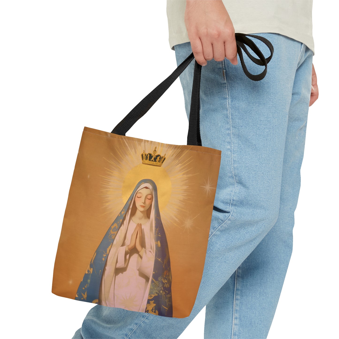 Eternal Glory : Mary's Coronation in Heaven Tote Bag - Large Medium Small Faith Art Bag - Catholic Faith Purse - Religious