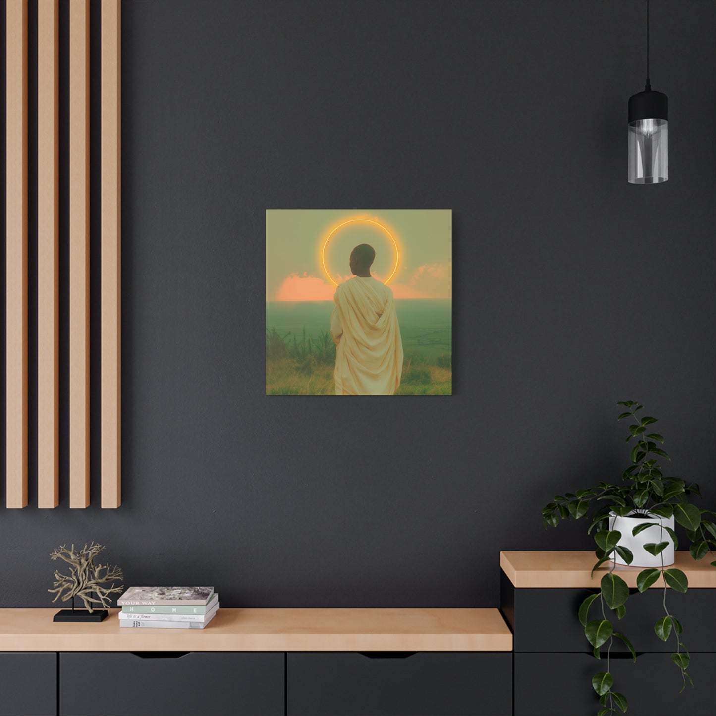 Saint Charles Lwanga -  Museum Wrapped Canvas - Sanctified Souls Print - Religious Art for your Home - Catholic Patron Saint Art