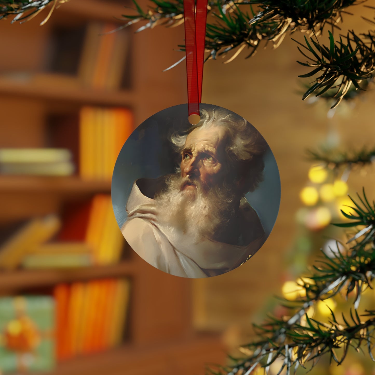 Saint Peter the Apostle - Apostle Metal Ornament - Religious Holiday Christmas Keepsake - Religious Catholic Tree Ornament - Christmas Gift