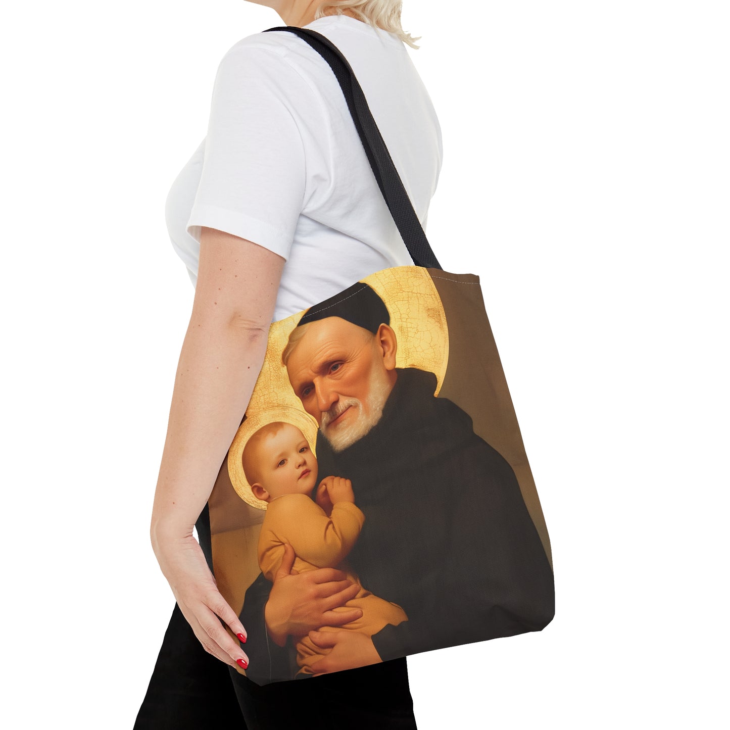 Saint Bernardino Realino Tote Bag - Large Medium Small Faith Art Bag - Catholic Faith Purse - Religious Carry All Reusable Tote Bag
