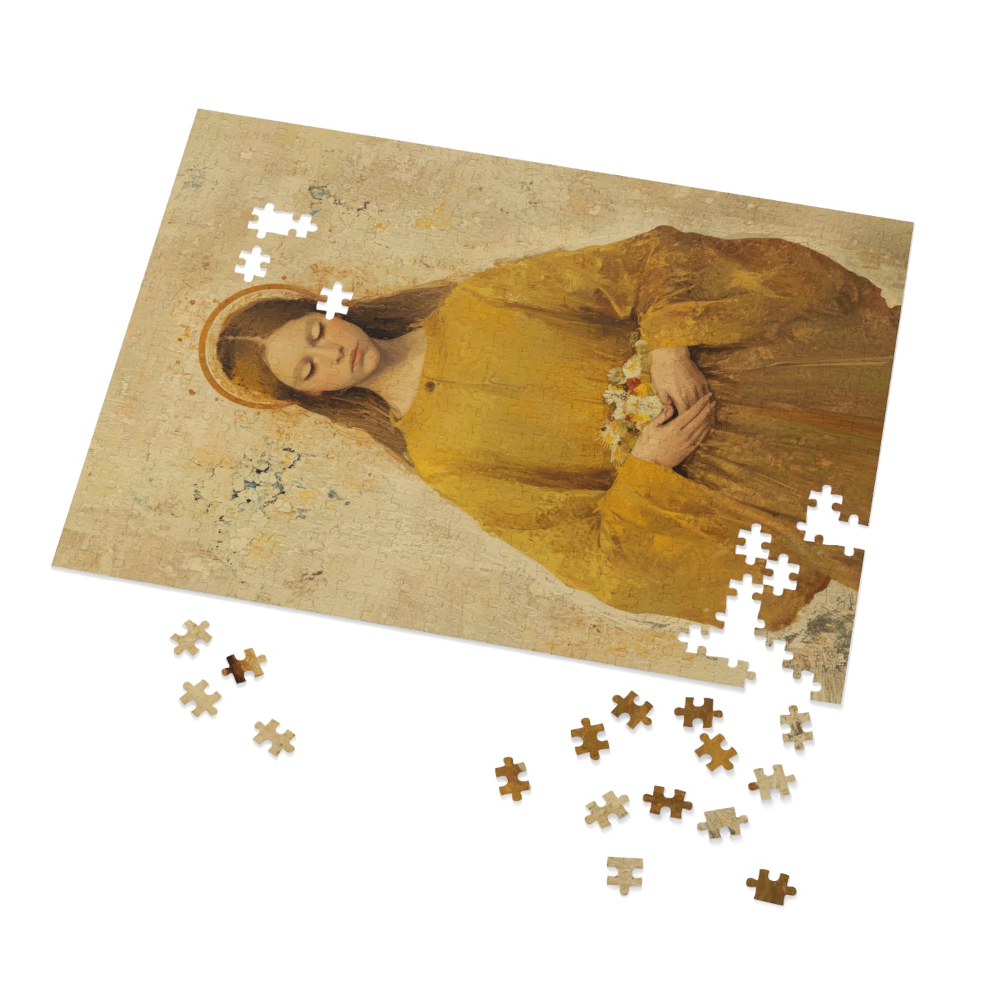 Saint Lucy - Puzzle and Keepsake Tin - Religious (30, 110, 252, 500,1000) - Religious Puzzle - Gifts for Catholic Families
