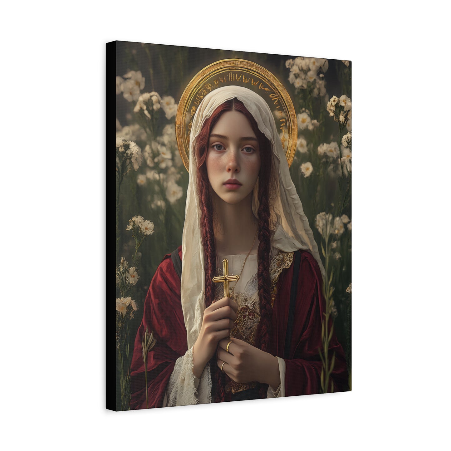 Saint Hilaria - Gallery Wrapped Canvas - Print - Religious Art for your Home - Catholic Art
