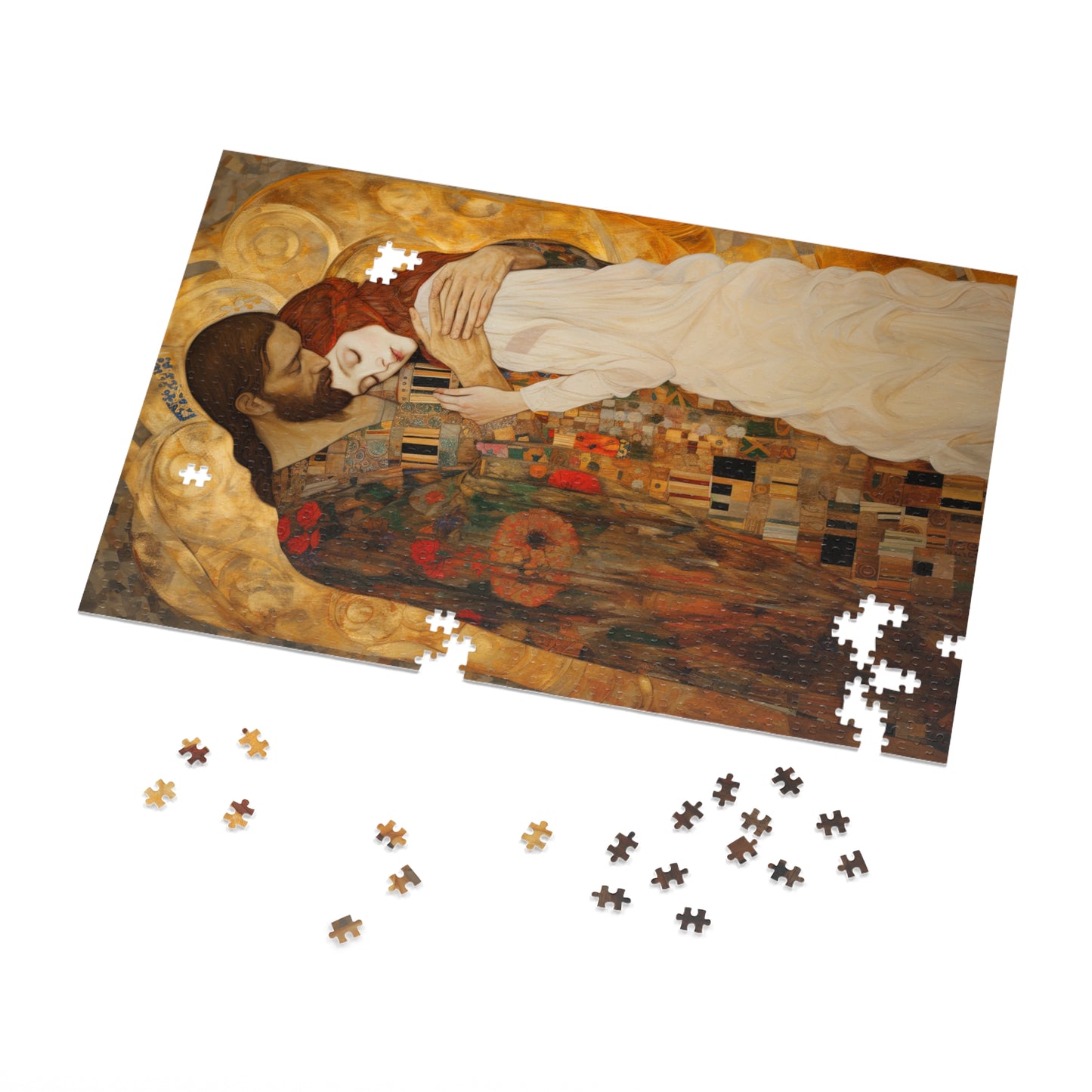 Christ Embracing Mary Magdalene Puzzle and Keepsake Tin - Religious Jigsaw Puzzle (30, 110, 252, 500,1000-Piece) - Devotional Puzzle