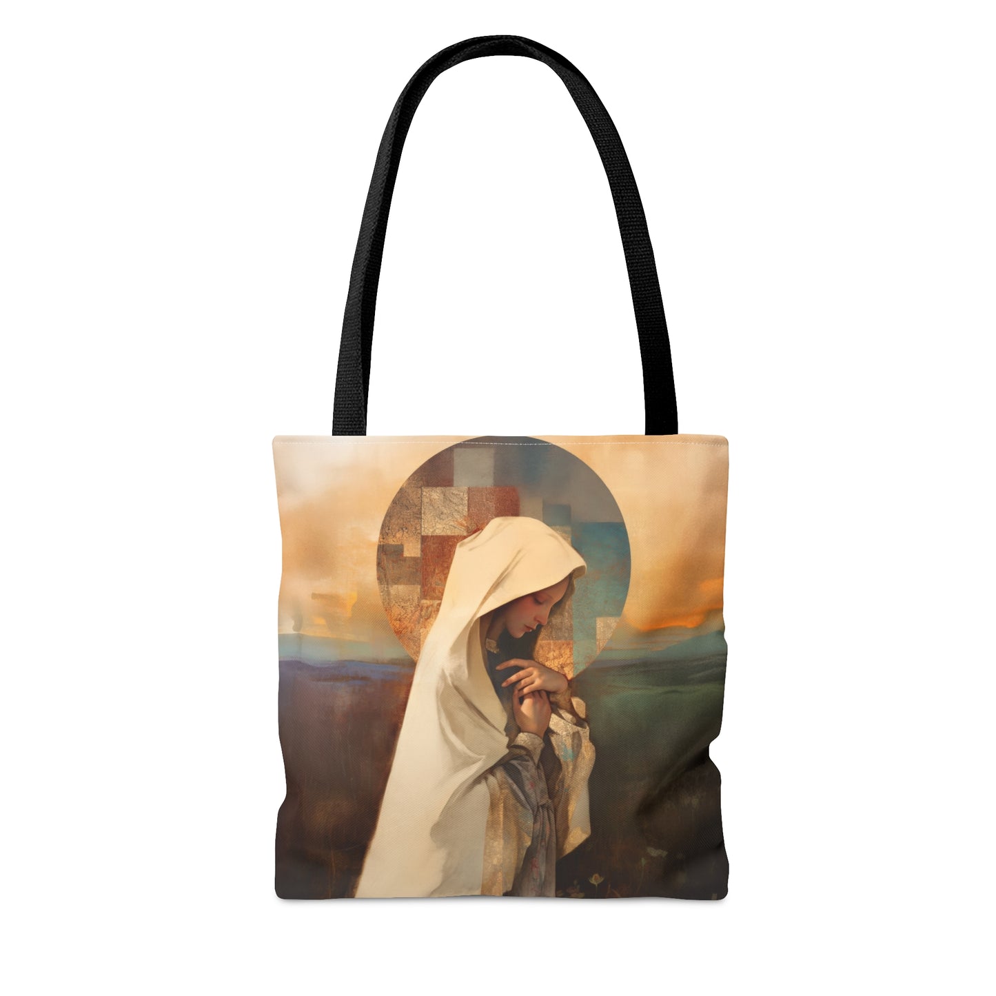 Our Lady of the Prairie - Tote Bag - Large Medium Small Faith Art Bag - Bible Study Faith Purse - Double Sided