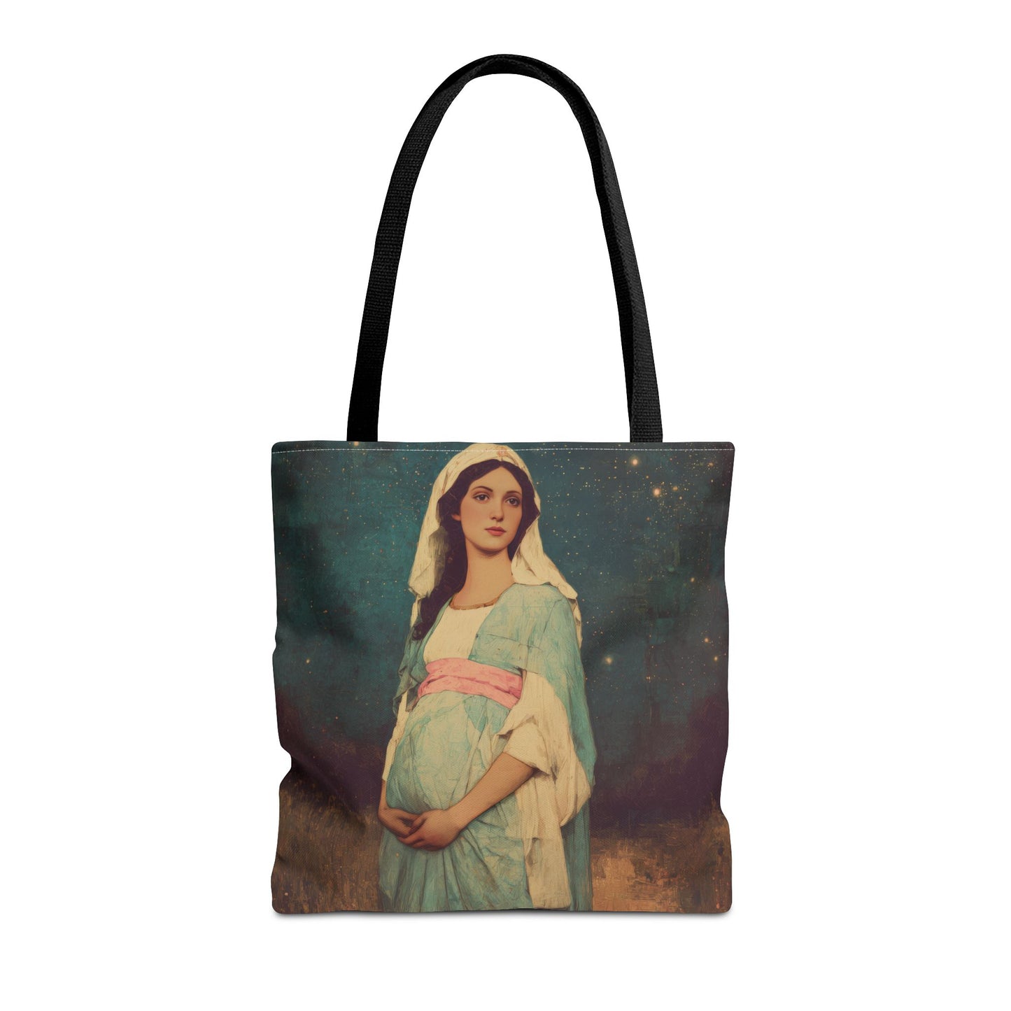 Our Lady of 'O' - Our Lady of Expectation - Mother Mary - Marian Art - Tote Bag - Large Medium Small Faith Art Bag - Tote Purse