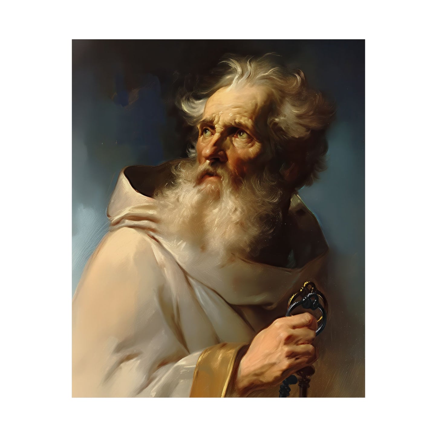 Saint Peter the Apostle - Sanctified Souls Print - Multiple Sizes - Premium Posters - Catholic Art - Christian Home Decor Artwork