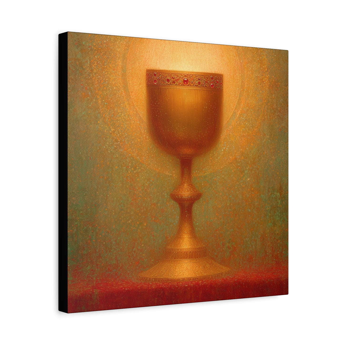 Chalice of the Lamb, Light of the World - The Holy Grail - Gallery Wrapped Canvas - Print - Religious Art for your Home - Catholic Art