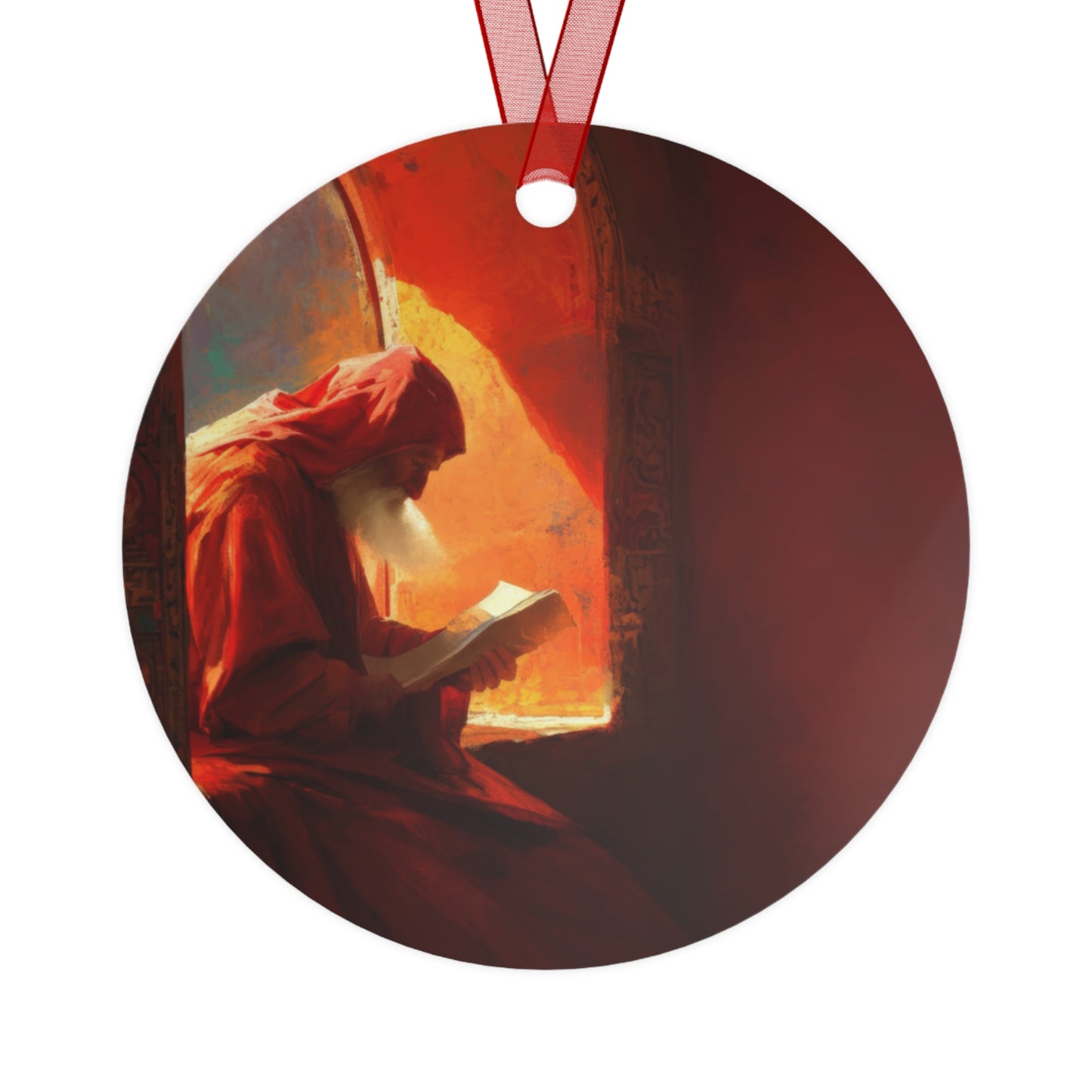 Isaiah and the Promise of the Holy One - Metal Ornament - Religious Holiday Christmas Ornament and Keepsake