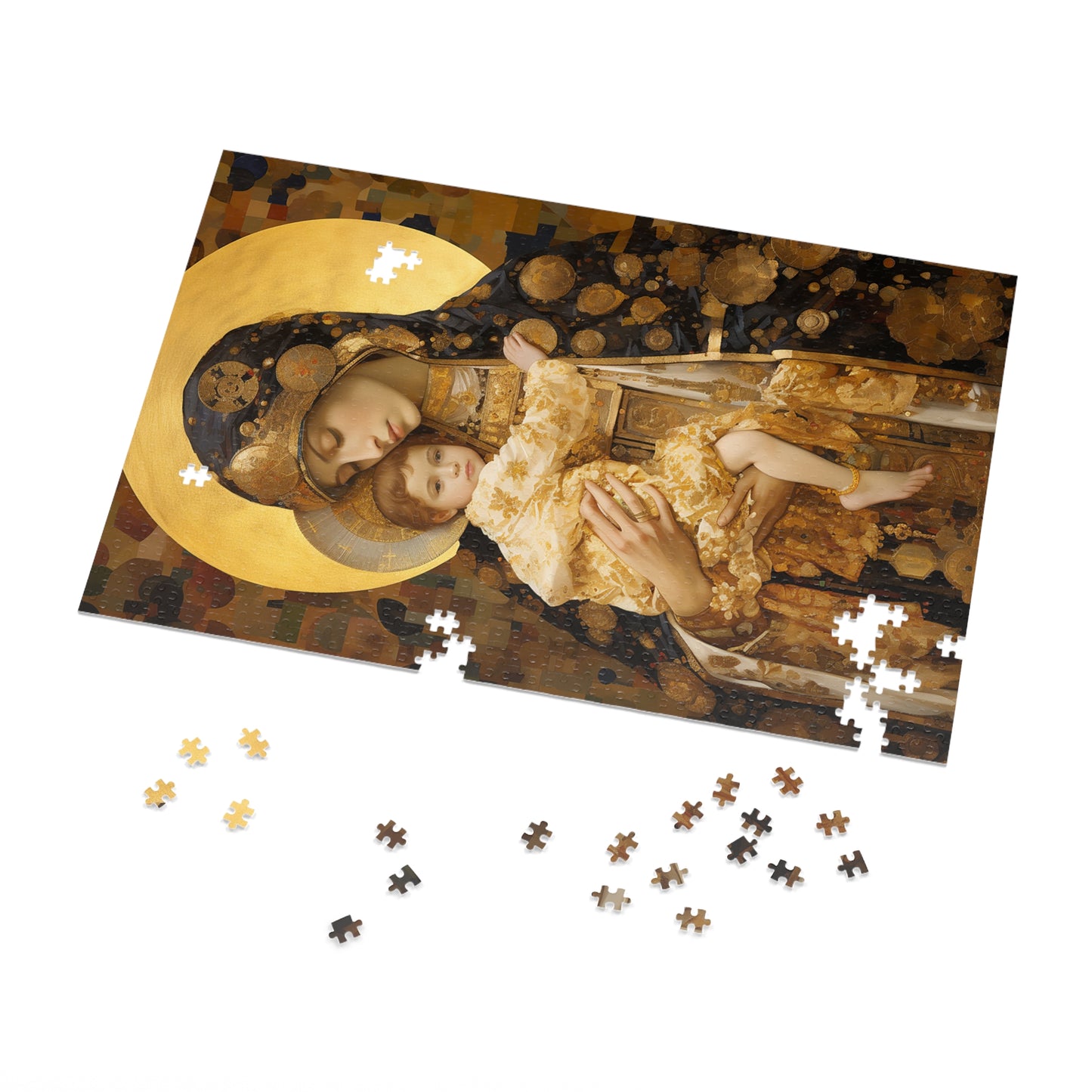 The Light of Love- Virgin Mary and the Christ Child - Religious Jigsaw Puzzle (30, 110, 252, 500,1000-Piece) - Catholic Art - Faith Art