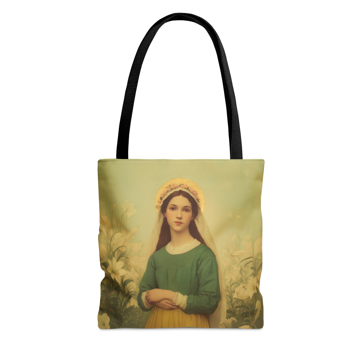 Saint Maria Goretti - Tote Bag - Large Medium Small Faith Art Bag - Bible Study Faith Purse - Double Sided