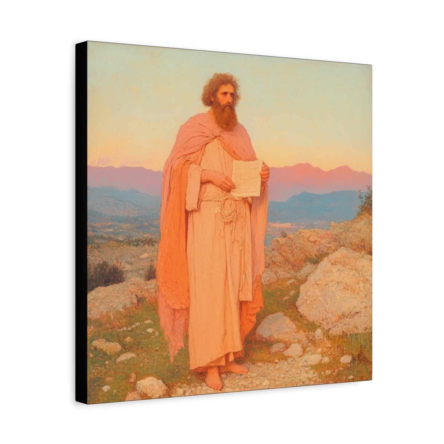 Obadiah - Keeper of the Lord's Warning and Mercy - Gallery Wrapped Canvas - Print - Religious Art for your Home - Catholic Art