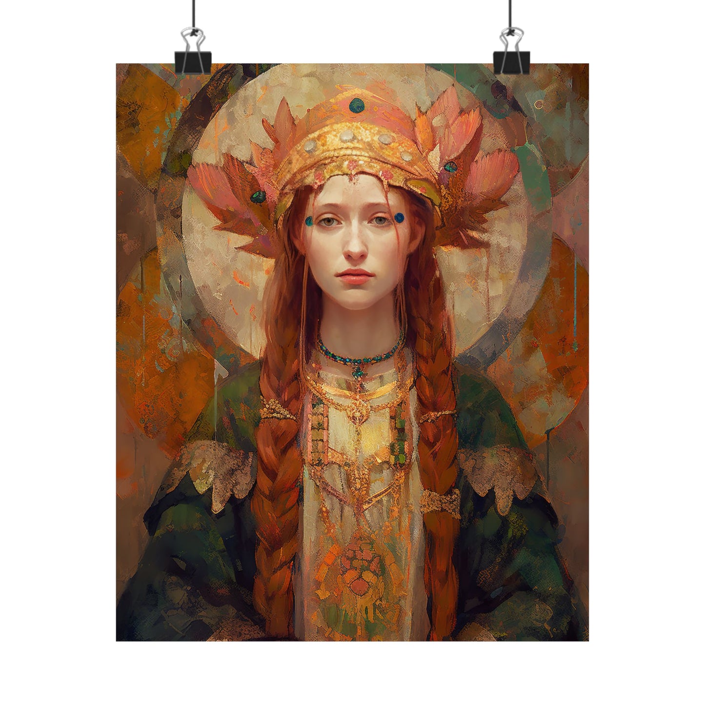 Saint Margaret of Scotland - Sanctified Souls Print - Multiple Sizes - Premium Matte Vertical Posters