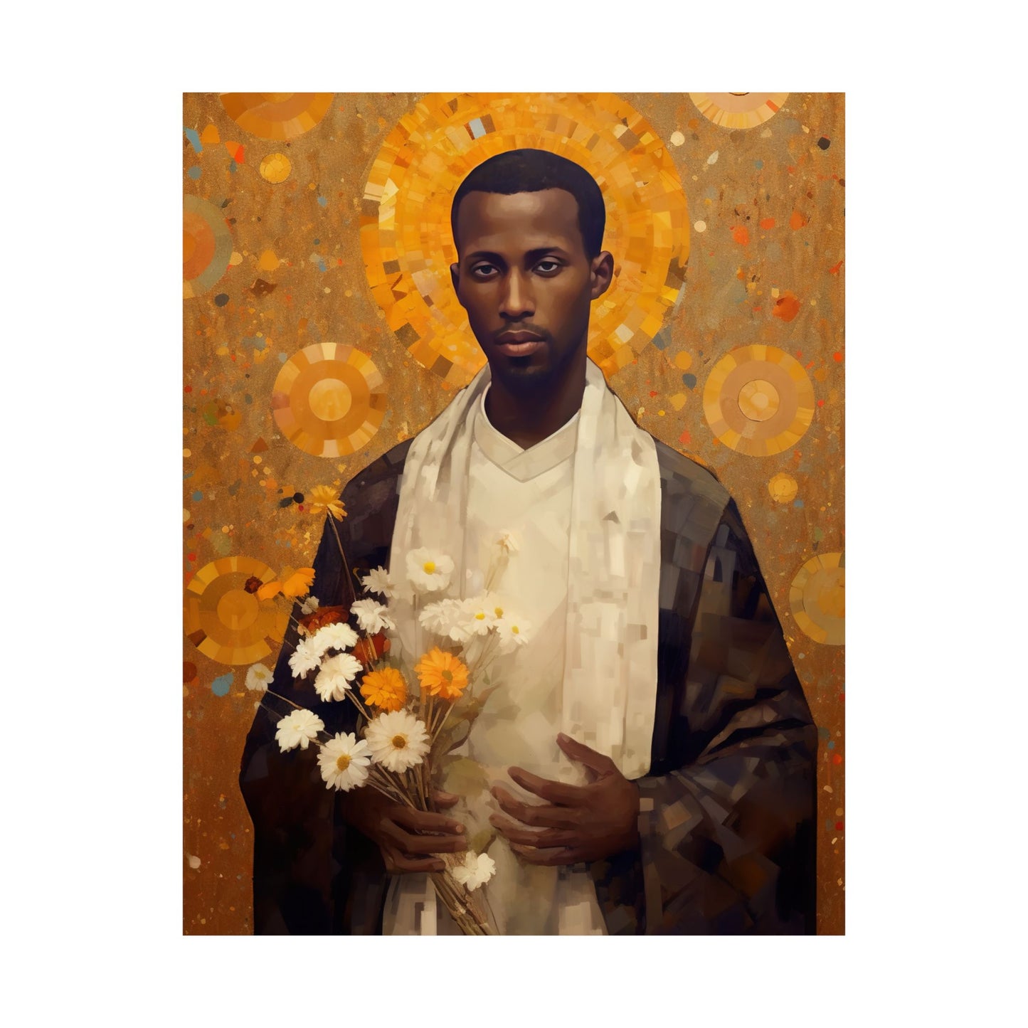 Saint Martin de Porres Print - Sanctified Souls Print - Multiple Sizes - Premium Matte Vertical Posters