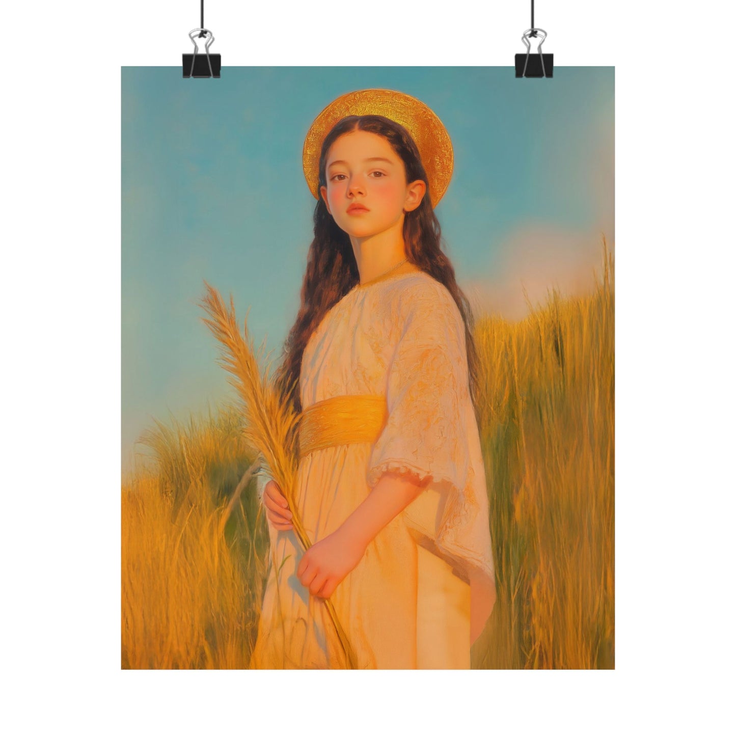 Saint Faith -  Sanctified Souls Print - Multiple Sizes - Premium Posters - Catholic Art - Christian Home - Martyr Saint