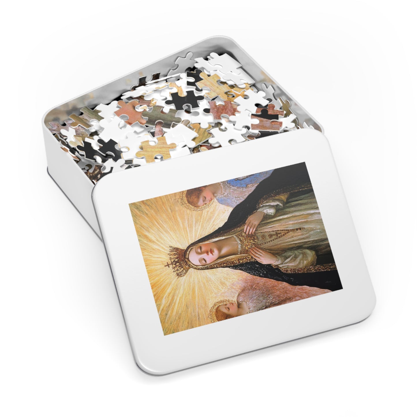 Divine Majesty : The Crowning of the Queen of Heaven - Puzzle and Keepsake Tin - Religious (30, 110, 252, 500,1000) - Religious Puzzle