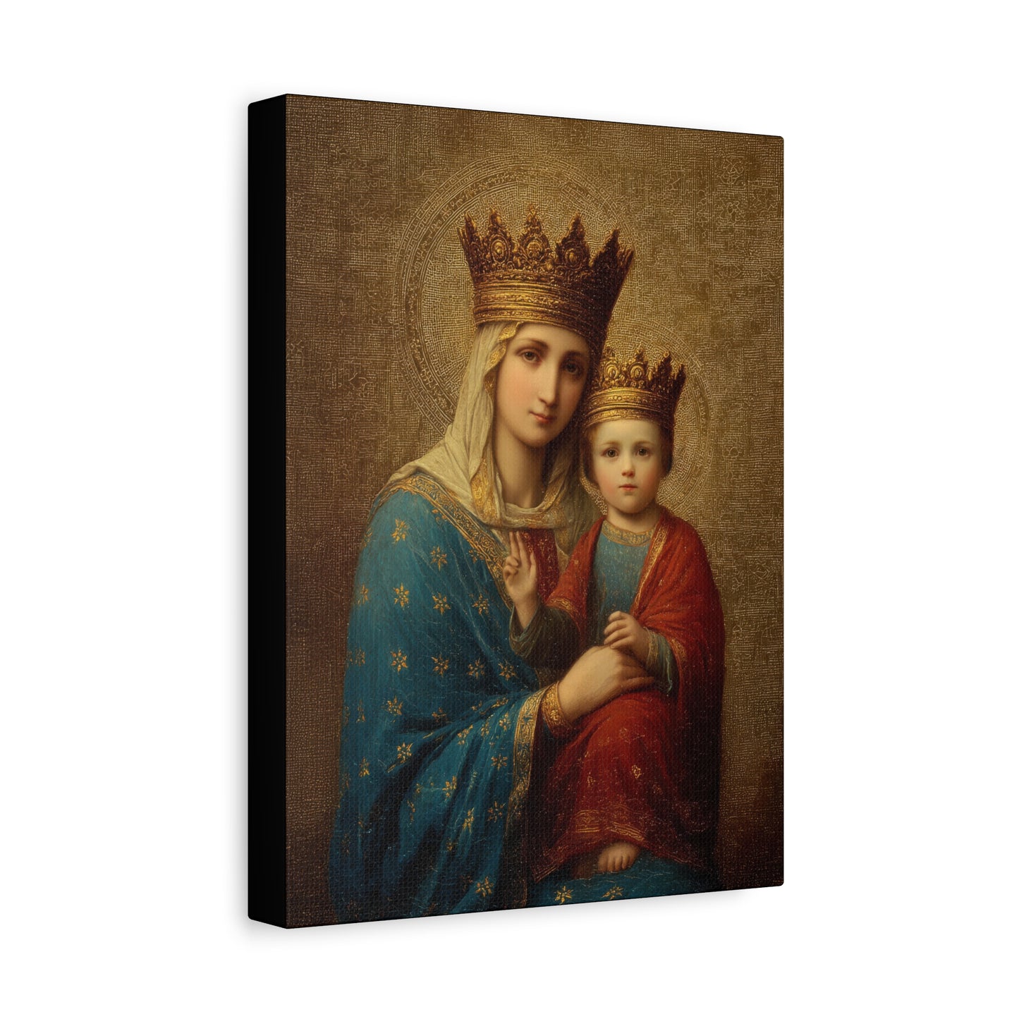 Madonna della Strada - Our Lady of the Way -  Museum Wrapped Canvas Print - Multiple Sizes - Catholic Home art Matte Canvas