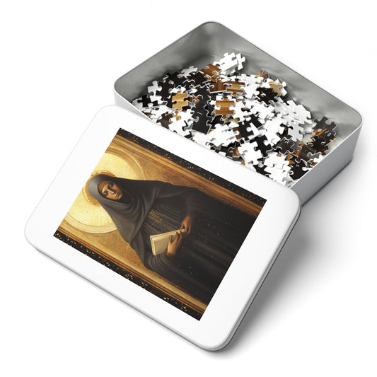 Saint Monica of Hippo - Puzzle and Keepsake Tin - Religious Jigsaw Puzzle (30, 110, 252, 500,1000-Piece) - Religious Puzzle