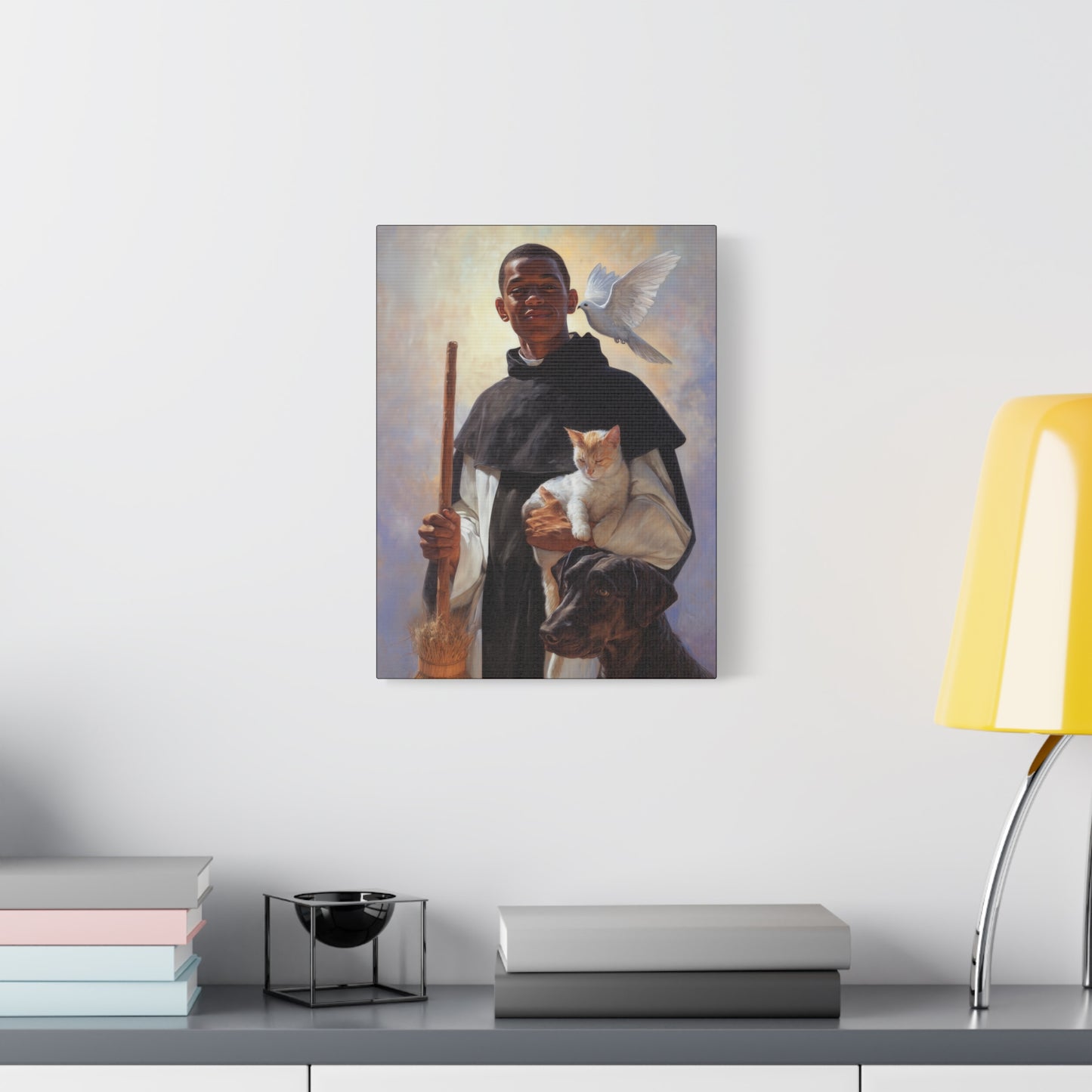 Saint Martin de Porres - Gallery Wrapped Canvas - Print - Religious Art for your Home - Catholic Art