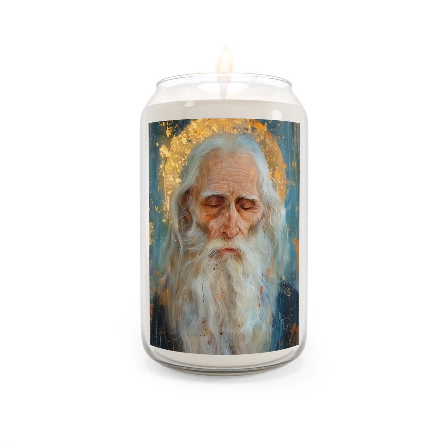 Saint Paul the Simple Portrait Candle  - Scented Prayer Candle, 13.75oz - Tall Size - Religious Prayer Candle - Catholic Art