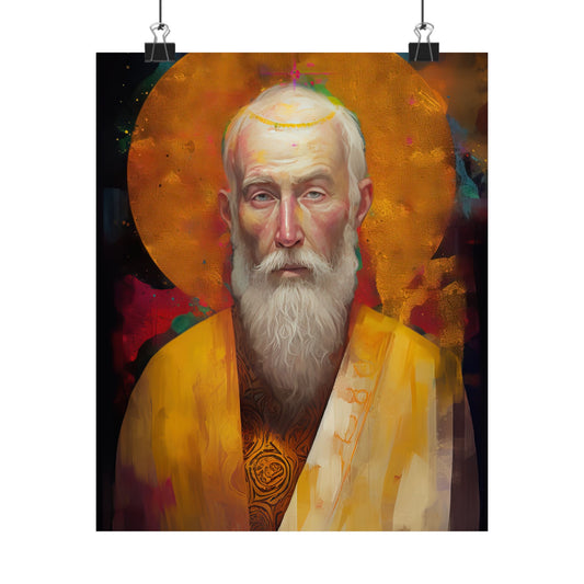 Saint Simon the Apostle Print - Sanctified Souls Print - Multiple Sizes - Premium Matte Vertical Posters