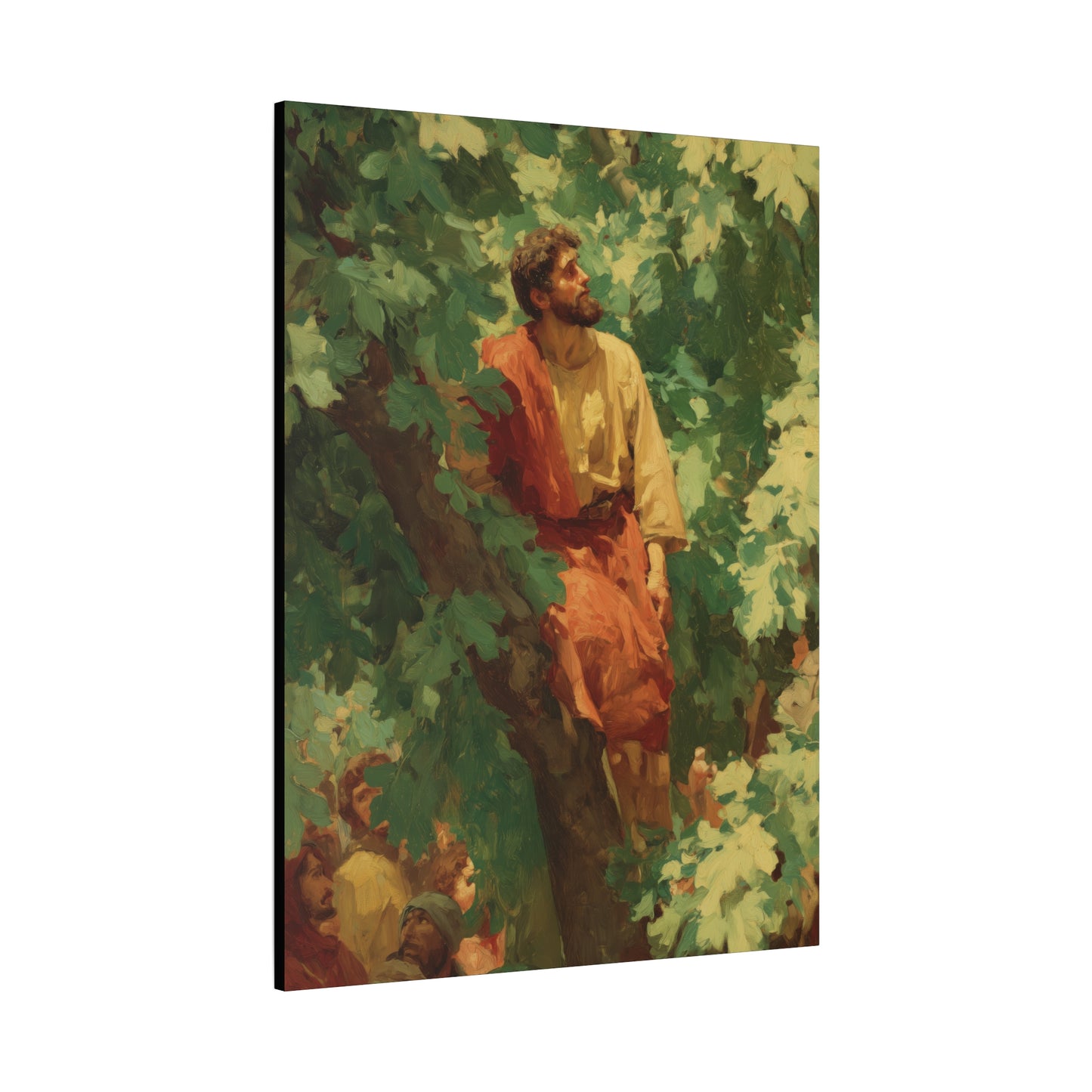 Zacchaeus - Gallery Wrapped Canvas - Print - Religious Art for your Home - Catholic Art Print