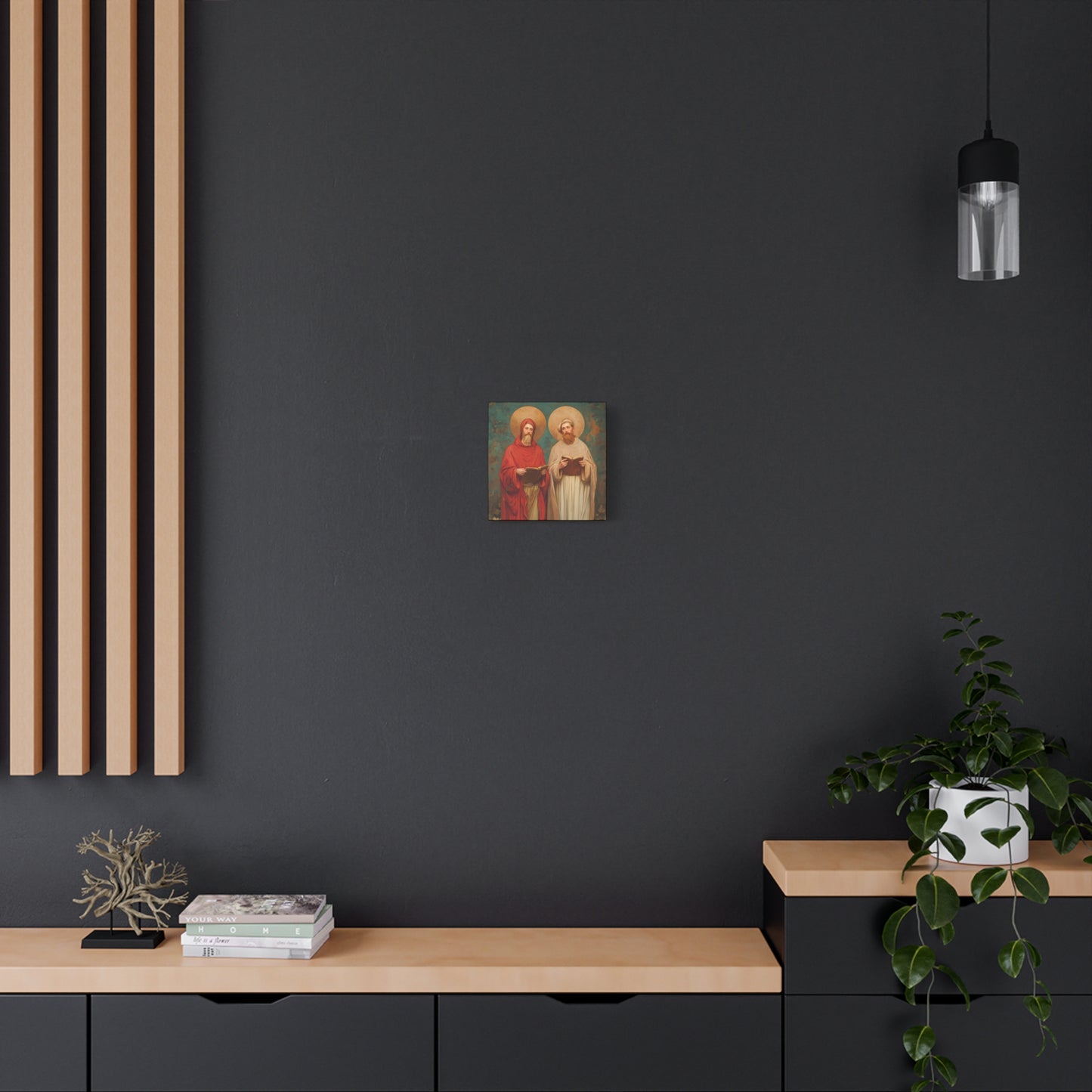 Saints Cosmas and Damian - Multiple Sizes - Catholic Home art - Museum Wrapped Canvas - Sanctified Souls Print - Catholic Martyr Art