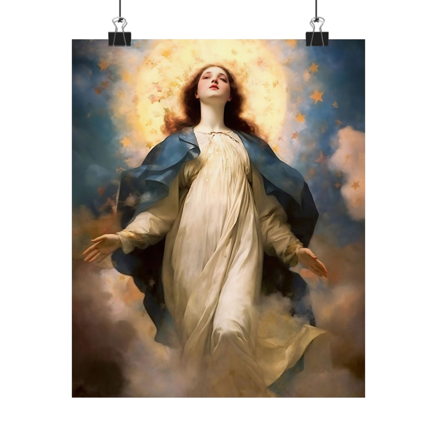 The Assumption of Mary Print - Sanctified Souls Print - Multiple Sizes - Premium Matte Vertical Posters