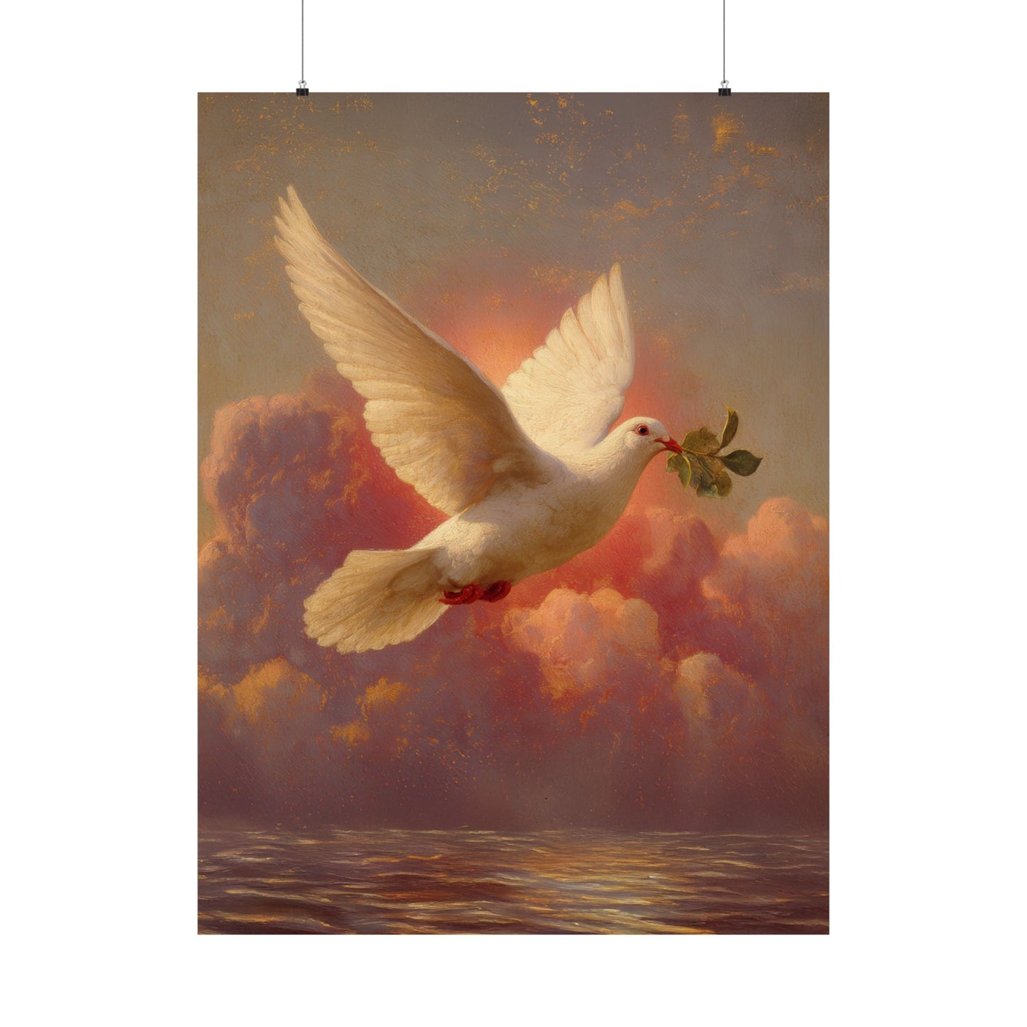 The Spirit Who Restored the Horizon - Holy Spirit - The Dove - Sanctified Souls Print - Multiple Sizes - Premium Matte Vertical Posters