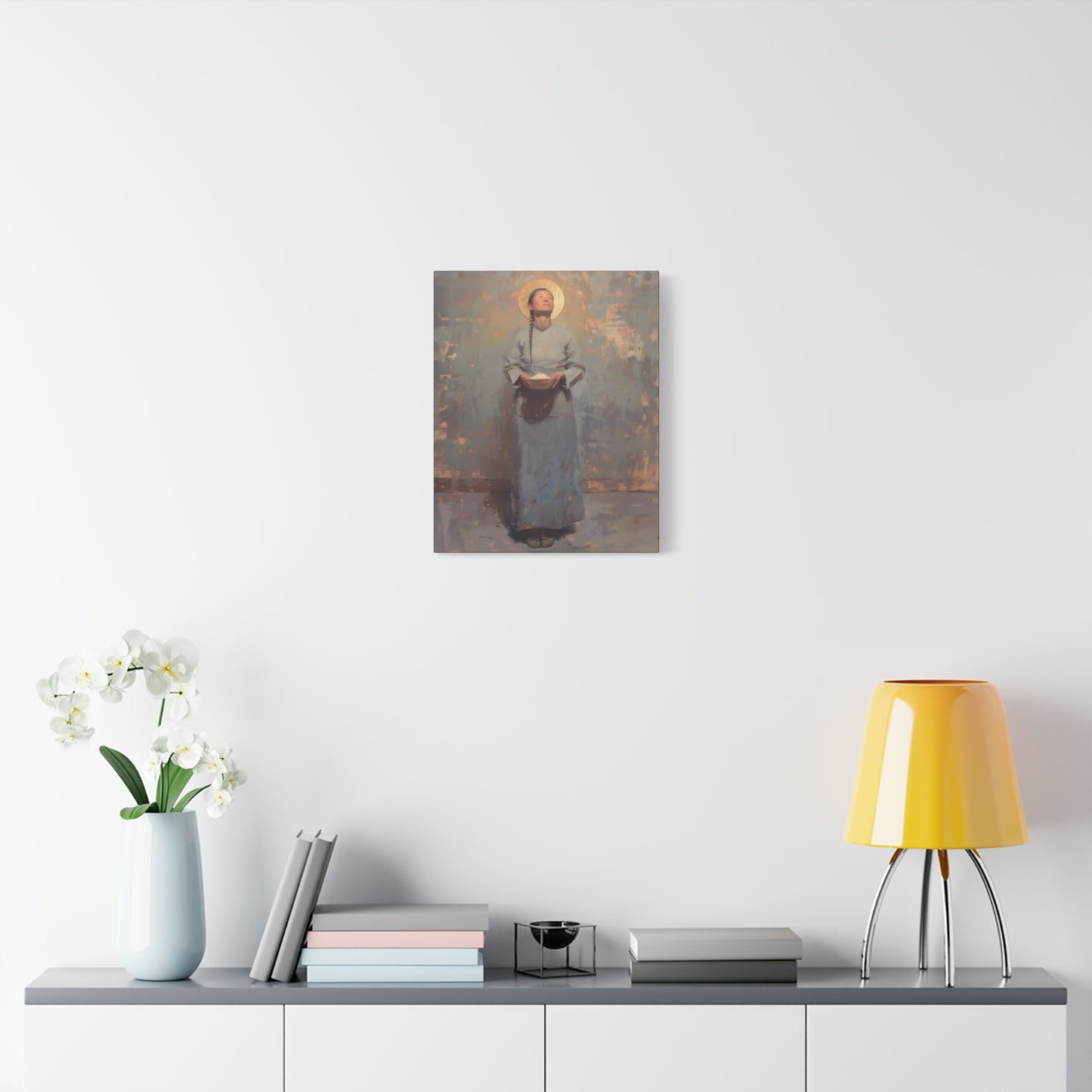 Saint Martha Wang - Chinese Martyr Saint  - Gallery Wrapped Canvas - Print - Religious Art for your Home - Catholic Art