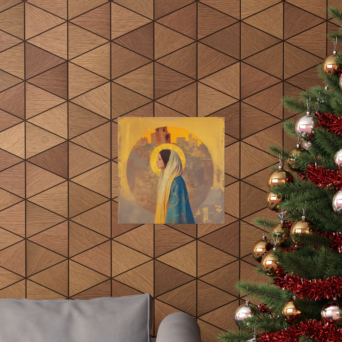 Mary of Nazareth - Mother Mary - Marian Title - Virgin Mary - Sanctified Souls Print - Multiple Sizes - Premium Matte Vertical Posters