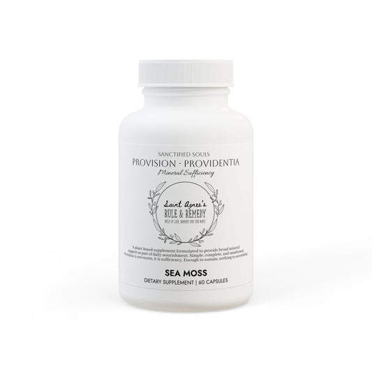 Saint Agnes's Rule & Remedy - Provision · Providentia - Mineral Sufficiency - Sea Moss Supplement (60 Capsules)