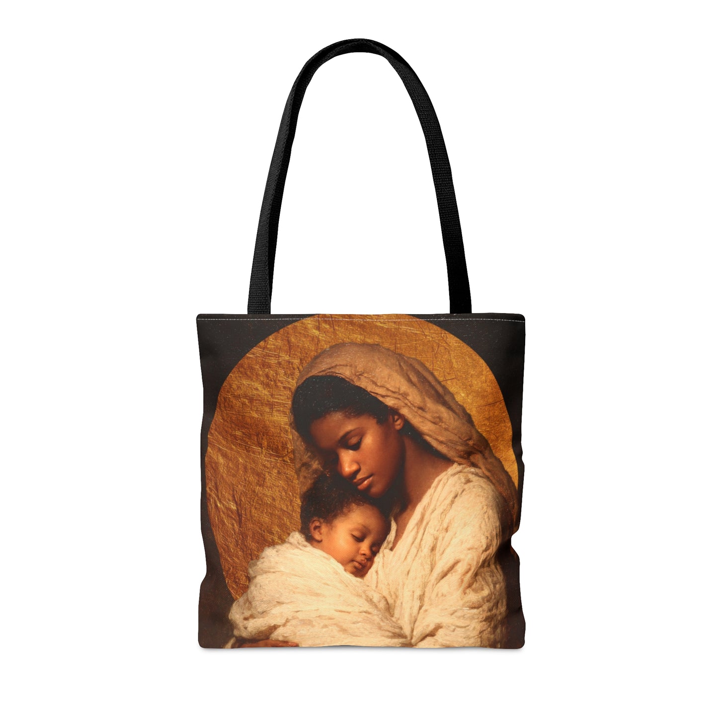 Our Lady of the Manger - Mother Mary and the Christ Child - Tote Bag - Large Medium Small Faith Art Bag - Catholic Faith Purse