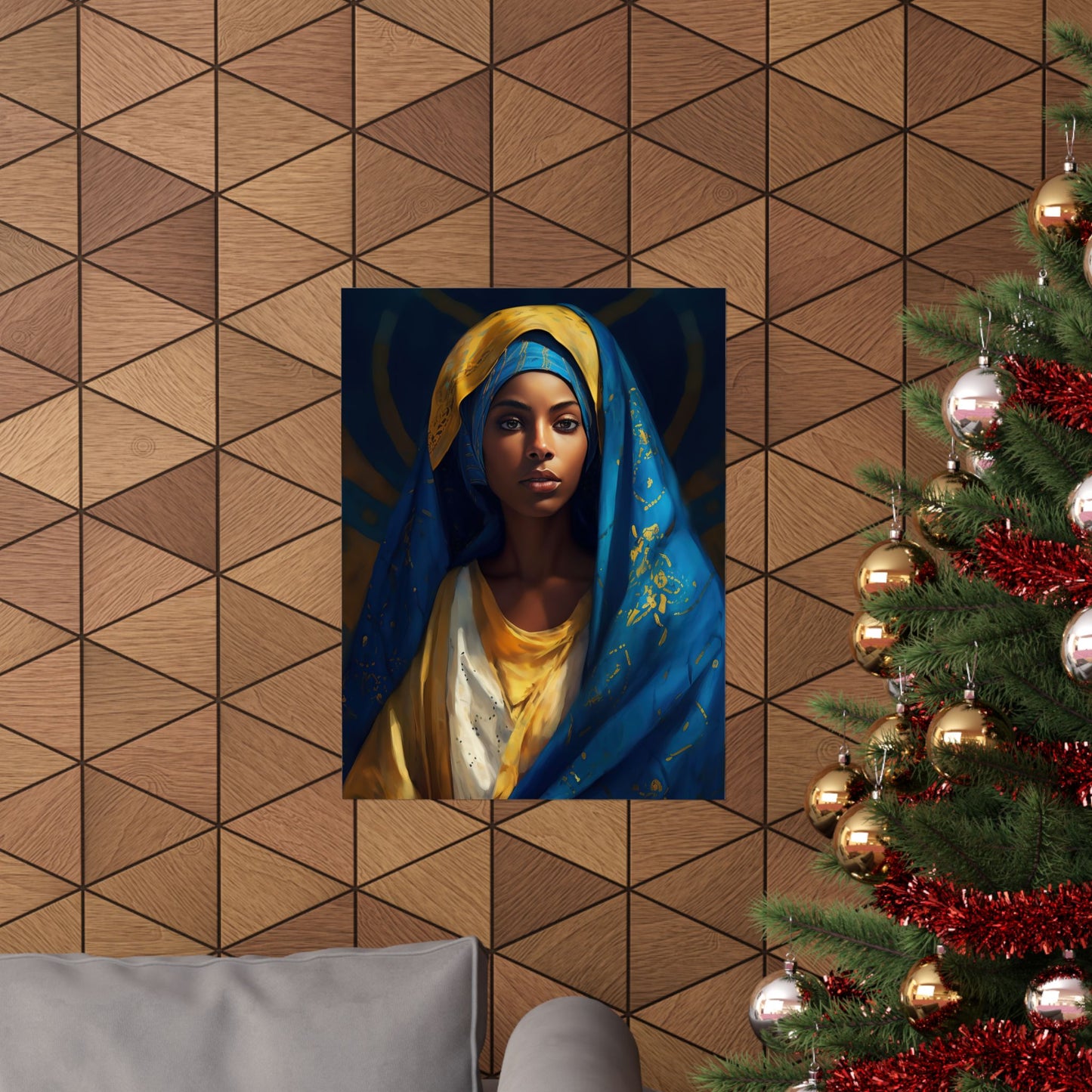 Mary The Blessed Virgin - Sanctified Souls Print - Multiple Sizes - Premium Matte Vertical Posters